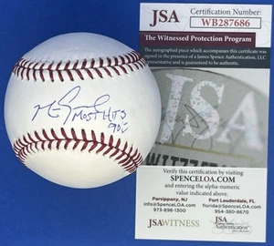 Mark Grace Autographed Signed MLB Baseball w/ “Most Hits 90’s” Insc & JSA COA - Picture 1 of 5