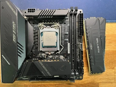 ASUS Z590-I + Intel i5-11400F + 32GB DDR4 RAM – Komplettset – Top Zustand - Bild 1 von 4