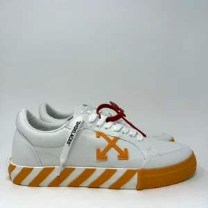 Off-White Vulcanized Men's Sneakers Size 45 EU / 12 US White Orange - Picture 1 of 10