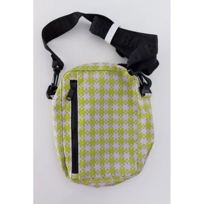 Bolso/bolsa de viaje 2 en 1 - Bandolera deportiva Baggu nueva con etiquetas Pixel Gingham descontinuada Foto 1 de 4