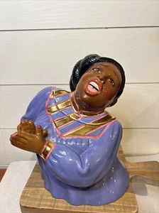 1999 Clay Art Hand Painted Joyful Noise Choir Singer San Francisco Cookie Jar - Picture 1 of 22