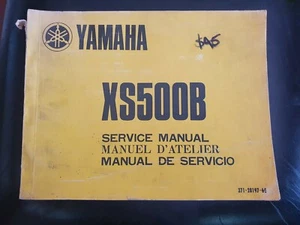 Yamaha XS 500B Factory Service Manual  # 371-28197-60   1974     - Picture 1 of 5