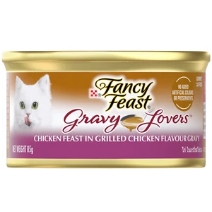 Fancy Feast Adult Gravy Lovers Wet Cat Food Chicken Feast in Grilled 24 x 85g - Picture 1 of 6