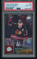 Patrick Sharp 2009-10 Upper Deck High Gloss #109 8/10 PSA 8