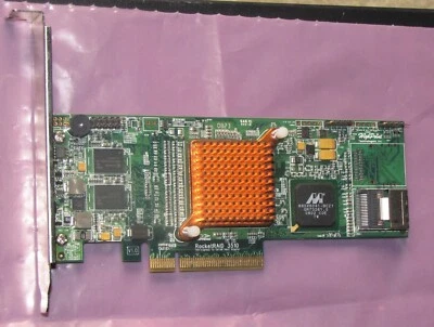 HighPoint RocketRAID 3510 IOP 4 Channel SATA II 3Gb/s PCI-E RAID Controller Card - Image 1 of 4