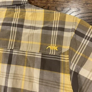Camisa a Cuadros Amarilla Mountain Khakis Manga Camisa con Botones Para Hombre Mediana - Imagen 1 de 7