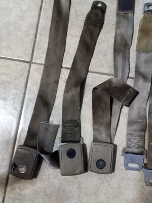 Ford Mercury Mustang Torino Galaxy GT 1968 1969 cinturones de seguridad dorados Foto 1 de 4