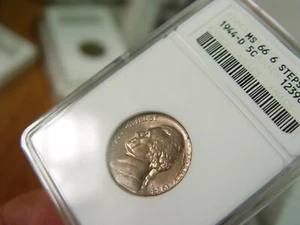 ANACS MS 66 1944-D Jefferson Nickel 6 Full Steps - Bild 1 von 2