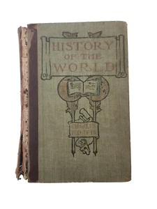History of the World by Charles Morris 1911 Antique Book Hardcover Damaged Htf - Picture 1 of 14