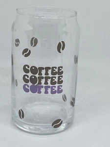 Coffee, Coffee , Coffee 16oz Libby Glass, Beer - Picture 1 of 3