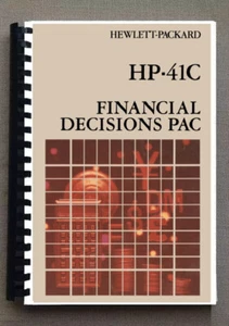 Manual for Hewlett Packard HP-41C Calculator: Financial PAC - Picture 1 of 1