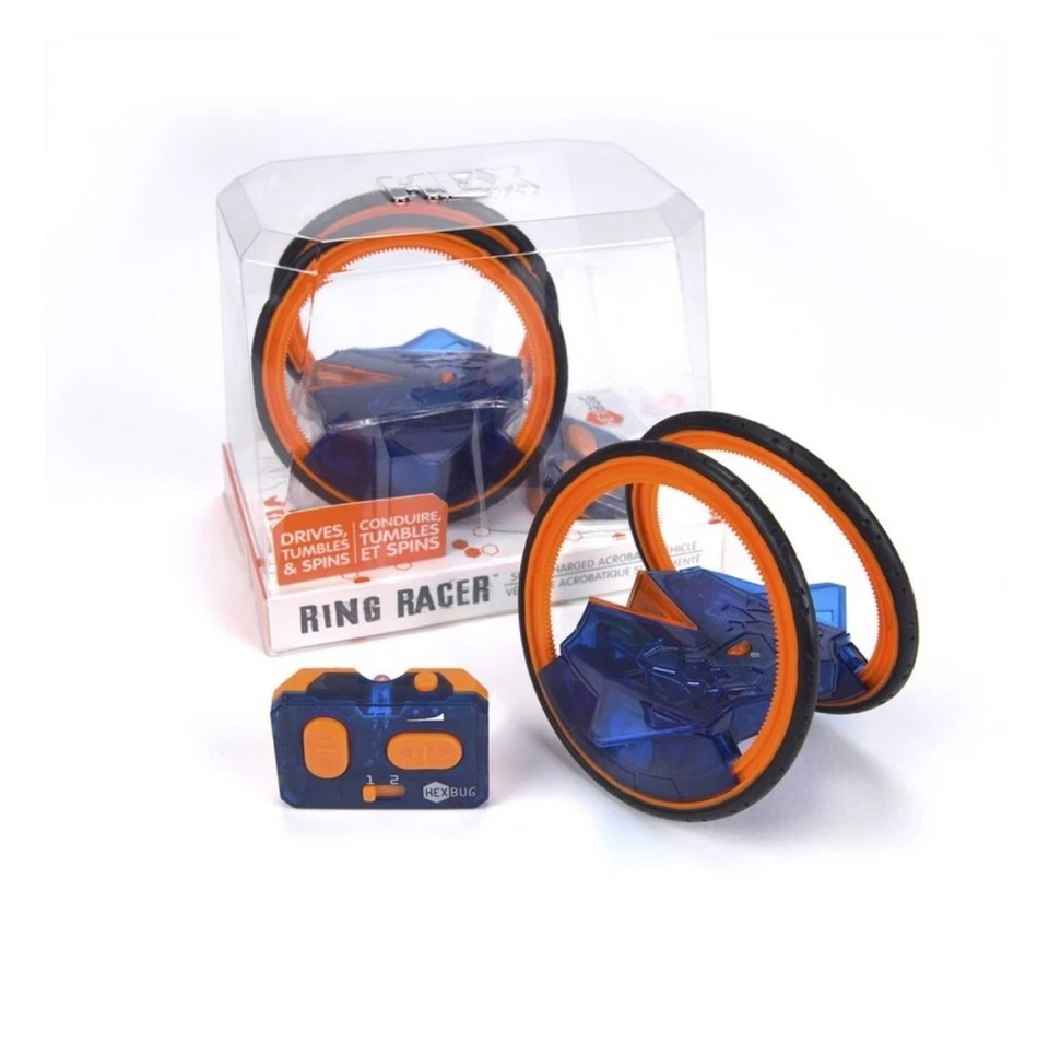 HEXBUG Ring Racer, Self-Stabilizing RC Robot - Green/Purple New In Box (19A) - Image 1 of 1