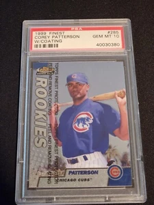 1999 Topps Finest Corey Patterson #285 Rookie Card with Coating PSA 10 - Picture 1 of 1