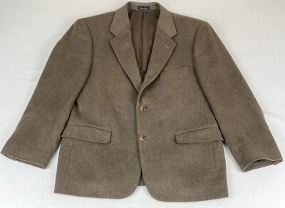 Turnbury Mens 100% Camel Hair Brown Sport Coat  2 Button Single Vent 40 Short - Изображение 1 из 4