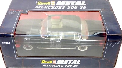 Mercedes 300SE 1:18 1960 W112 Revell negro 1:18 diecast coche de juguete modelo vintage Foto 1 de 4