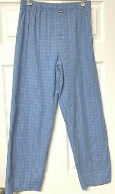 男式睡衣裤蓝色格子休闲服尺寸小号二手 MK — 第 1/4 张图片