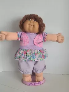 Vintage 1986 Cabbage Patch Kids Red Cornsilk Hair Girl Doll w/Teeth Dimples - Picture 1 of 8