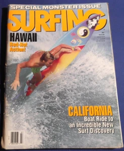 SURFING MAGAZINE- JULY 1989   HUGE ISSUE  DAVE PARMENTOR  CENTRAL CAL    VINTAGE - Picture 1 of 7