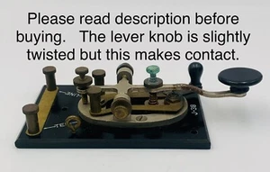 Vintage J-38 US Army Signal Corps Telegraph Key z czasów II wojny światowej kod Morse'a 24 zdjęcia! - Zdjęcie 1 z 24
