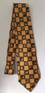 Corbata Robert Talbott All-American Hombre Seda Geométrica Cuadros Círculos - Imagen 1 de 1