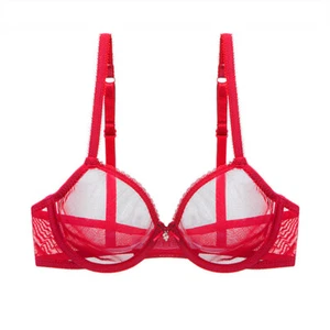 Lace See Through Bras Breathable Womens Bra Sexy Lingerie Unpadded Brassiere BHS - Picture 1 of 21