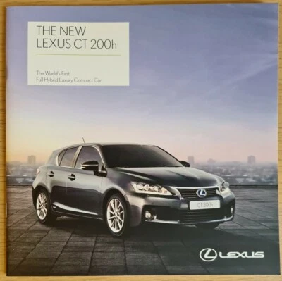 Lexus CT 200h 45 page sales Brochure. Feb 11 - Image 1 of 4