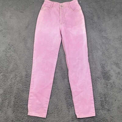 Vintage BONGO High Waisted Jeans Pink Size 5 100% Cotton Made in USA 25x28 - Image 1 of 4