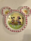 Mickey Mouse And Minnie Mouse Ears Plate Disney Clubhouse USA Made