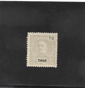 TIMOR D. CARLOS I 1/2 a. perf. 12,5 (1898-00) MH , no gum issued - Picture 1 of 1
