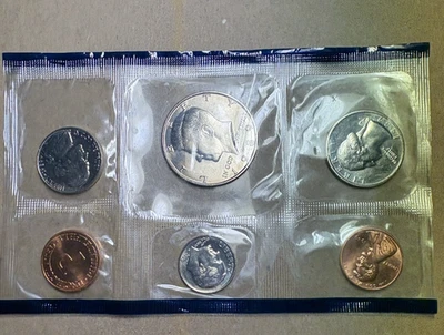 1989 P Uncirculated 5-Coin Set - U.S Mint Original Government Packaging - Image 1 of 4