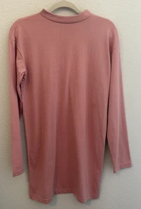 Missguided Rose Long Sleeve Basic T-Shirt Dress Size 0 XS NWT Casual Minimalist - Picture 1 of 4