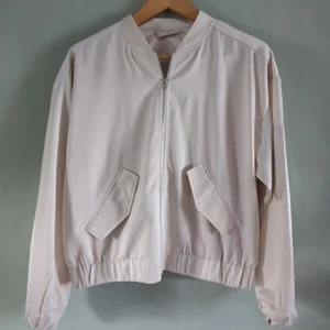 Free/Quent Bomber Style Jacket Cream Woman's Size Small - Picture 1 of 24