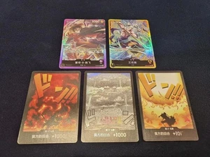 One Piece Chinese Card Game 3nd Anniversary Luffy＆DON !! Card＆Eneru 5Pcs Combo - Picture 1 of 3