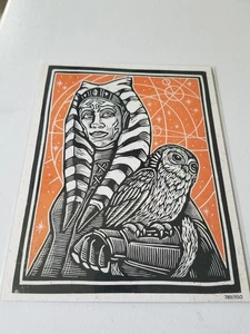 BAM BOX STAR WARS THE MANDALORIAN ASHOKA TANO LE ART PRINT ####/1150 - Picture 1 of 4