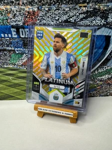 Panini Adrenalyn XL FIFA 365 2026 Lionel Messi Platinum Rare Gold Parallel 9/10 - Picture 1 of 3