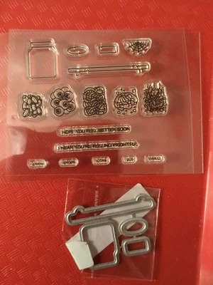 Nuevo Juego de Sellos de Acrílico Transparente Herramienta Troquelada de Metal Halloween Mini Tarro Relleno Get Wel Foto 1 de 3