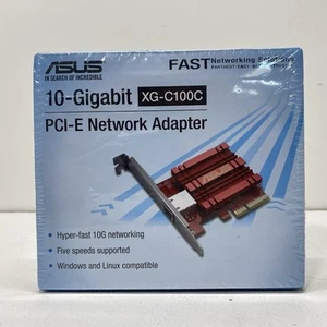 Asus Red XG C100C PCI E 10G Network Adapter Excellent Linux Win10 Compatible - Bild 1 von 5