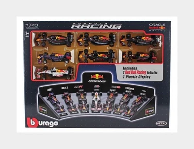 1:43 BURAGO Red Bull Set F1 7X Rb9 #1 Rb11 Rb12 Rb16B 2X Rb19 Rb20 BU38168-PACK7 - Photo 1/2