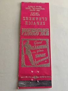 Vintage Matchbook Cover Service Cleaners Woodland California - Picture 1 of 4