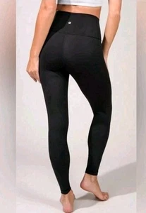 90 Degree by Reflex Wonderlink High-rise Ankle Length Black Leggings Yoga Gym L - Picture 1 of 11