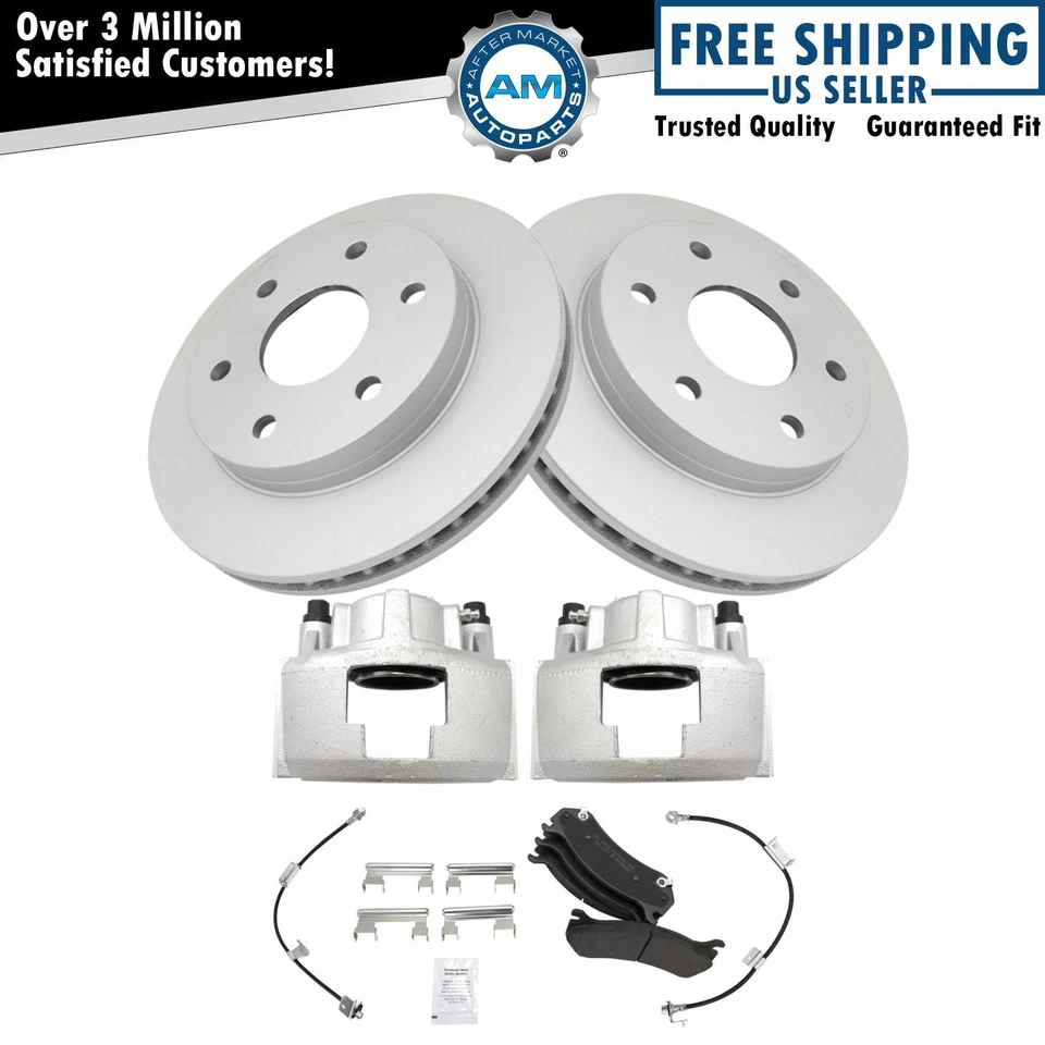 Kit de pastilhas de freio e rotor semi-metálico compatível com Chevrolet Tahoe 2000 - Imagem 1 de 4