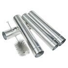 Stainless Steel Chimney Pipes Kit, Stove Pipe Flue with Wood Burning Stove Br...