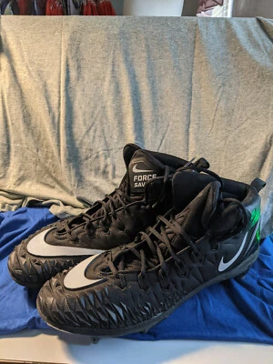 Botines Nike 2017 San Francisco 49ers #58 Elvis Dumervil usados en juegos talla 15 Foto 1 de 4