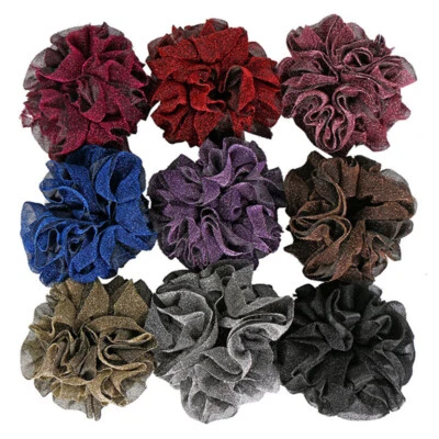 Sparkling Lace Hijab Hair Scrunchie Big Tie Bun Volumising Scarf Volume Bobble - Image 1 of 4