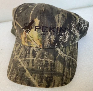 Camo Cap "Pekin Insurance" by KC Caps Mossy Oak Pattern - Picture 1 of 3