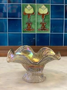 Imperial Smoke Carnival Rococo Glass Bowl - Bild 1 von 9