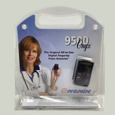 Oxímetro digital de pulso para dedo Nonin 9500 ónix + estuche de transporte (nuevo)
