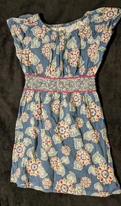 tea collection blue floral girls dress size 5 - Picture 1 of 1