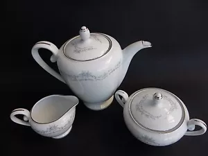 Jyoto China Japan HHP 1735, Coffee Pot, Lidded Sugar Bowl & Milk Jug. - Picture 1 of 6