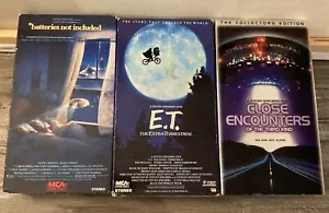 🛸Spielberg Sci-Fi VHS LOT - Close Encounters, Batteries Not Included, E.T.👽 - Picture 1 of 8